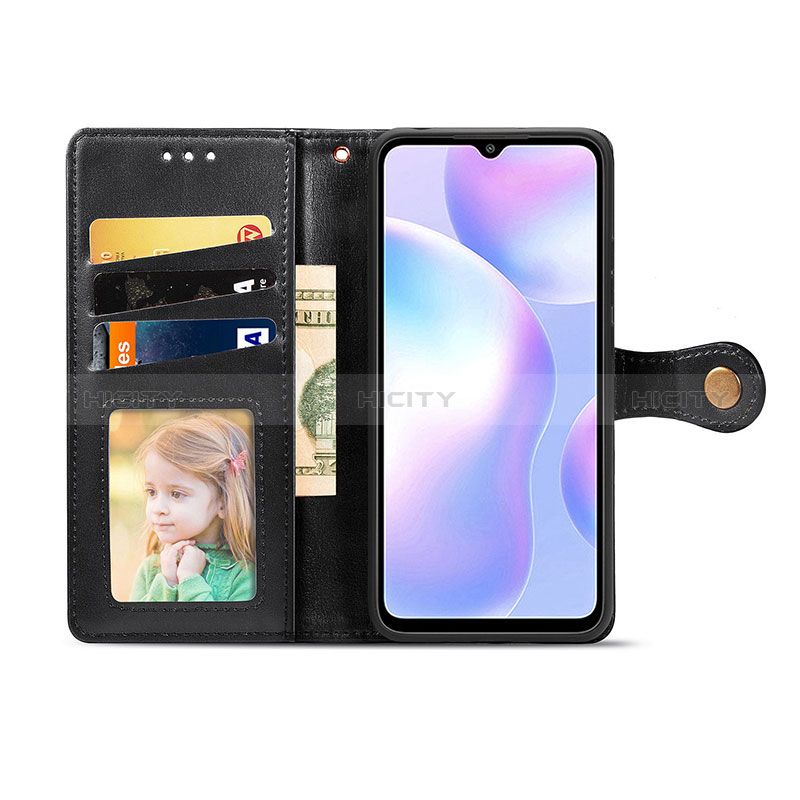 Funda de Cuero Cartera con Soporte Carcasa S05D para Xiaomi Redmi 9i