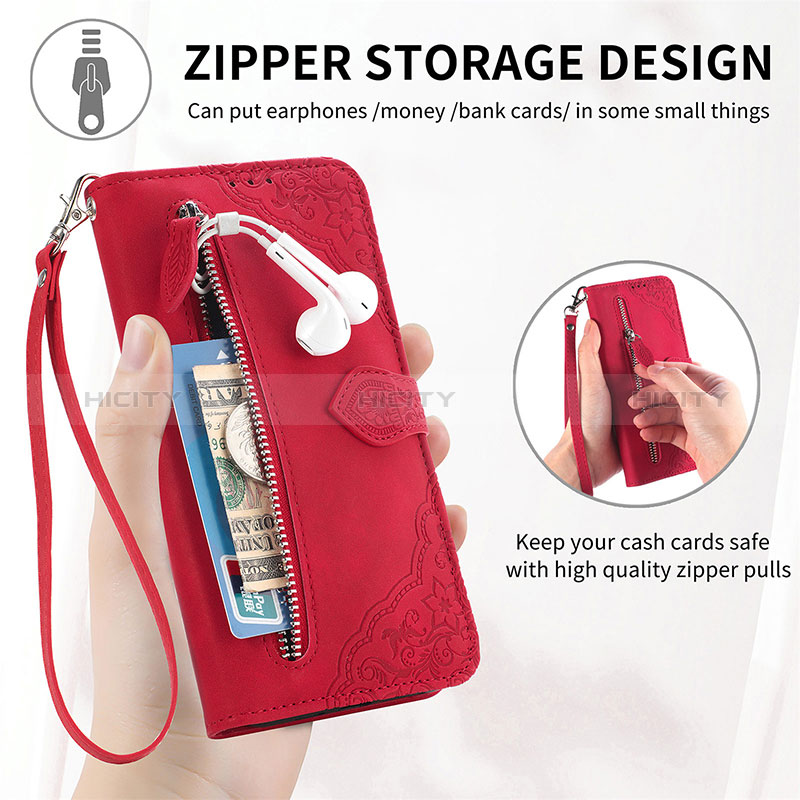 Funda de Cuero Cartera con Soporte Carcasa S06D para Samsung Galaxy S20 FE (2022) 5G