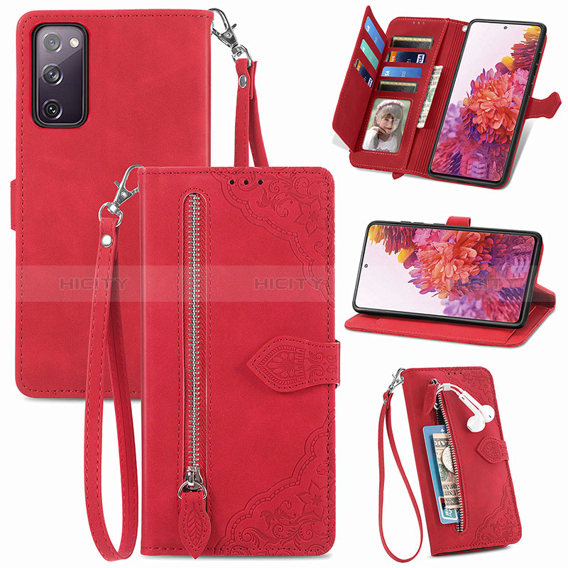 Funda de Cuero Cartera con Soporte Carcasa S06D para Samsung Galaxy S20 Lite 5G