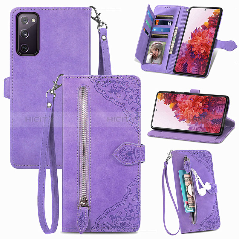 Funda de Cuero Cartera con Soporte Carcasa S06D para Samsung Galaxy S20 Lite 5G