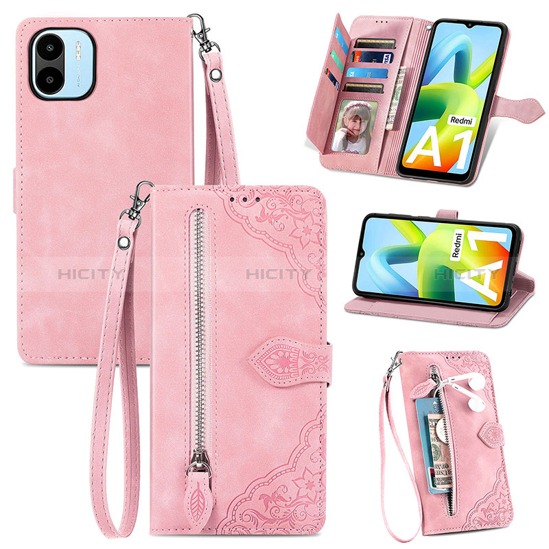 Funda de Cuero Cartera con Soporte Carcasa S06D para Xiaomi Redmi A2 Plus