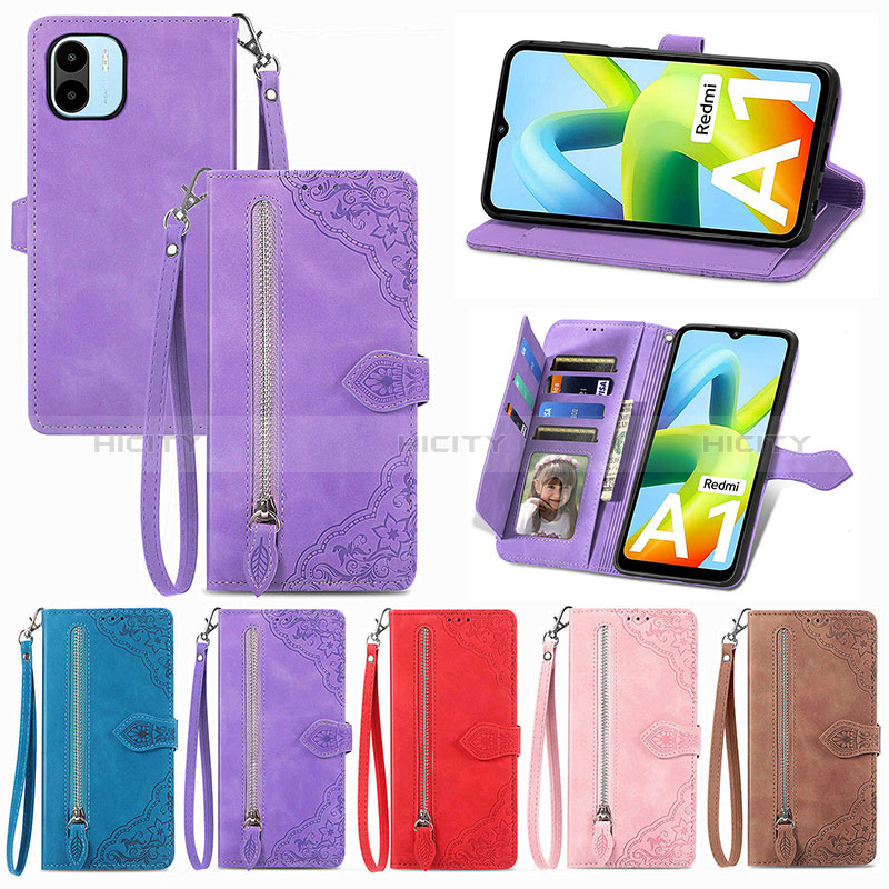 Funda de Cuero Cartera con Soporte Carcasa S06D para Xiaomi Redmi A2 Plus