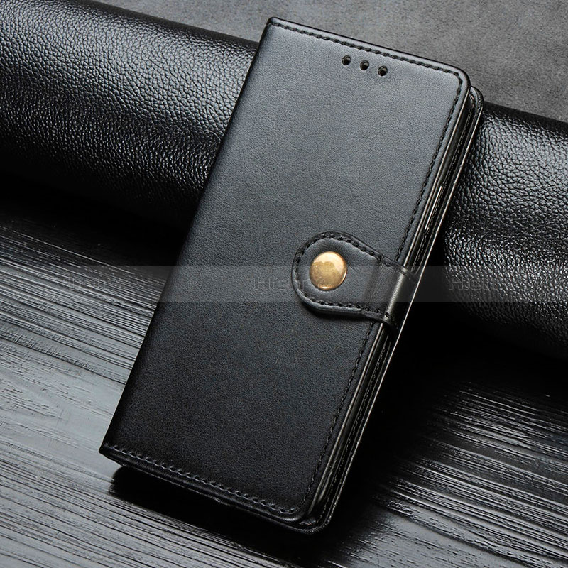 Funda de Cuero Cartera con Soporte Carcasa S07D para Google Pixel 4 XL Negro