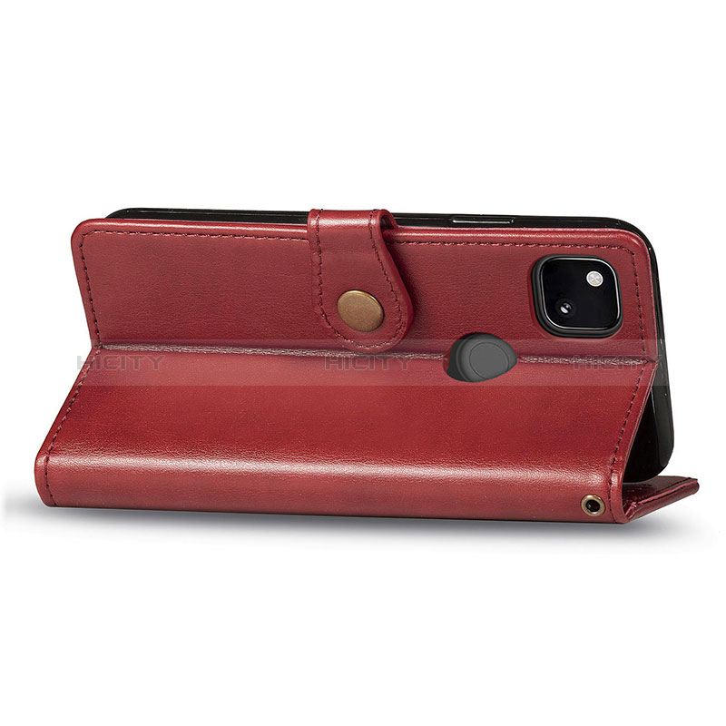 Funda de Cuero Cartera con Soporte Carcasa S07D para Google Pixel 4a