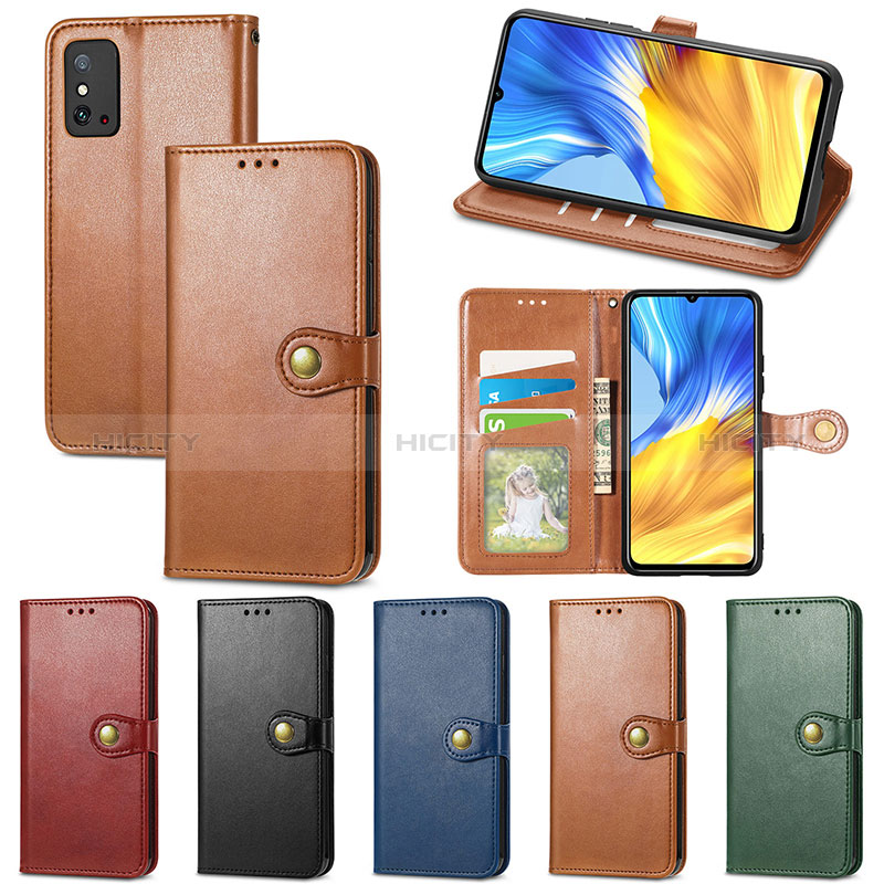 Funda de Cuero Cartera con Soporte Carcasa S07D para Huawei Honor X10 Max 5G