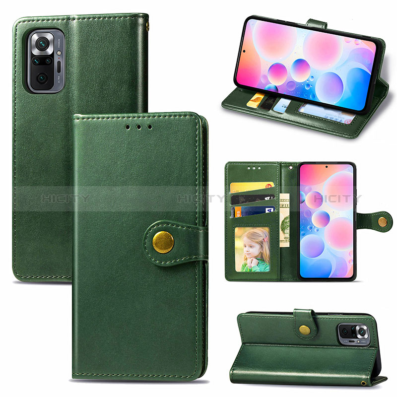 Funda de Cuero Cartera con Soporte Carcasa S07D para Xiaomi Redmi Note 10 Pro Max