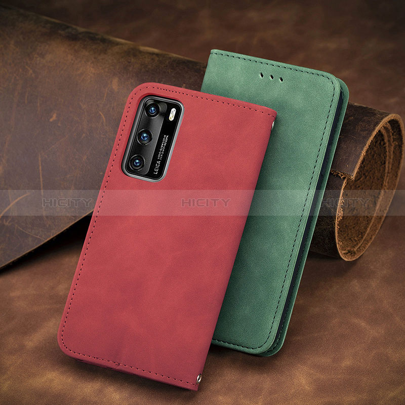 Funda de Cuero Cartera con Soporte Carcasa S08D para Huawei P40