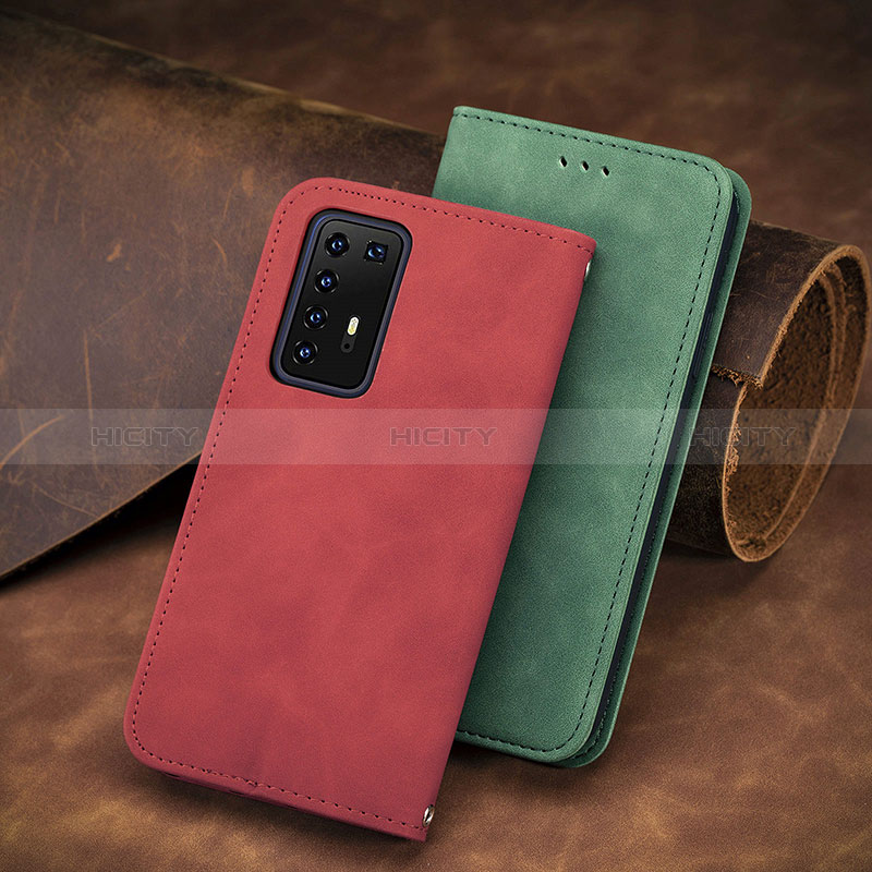 Funda de Cuero Cartera con Soporte Carcasa S08D para Huawei P40 Pro