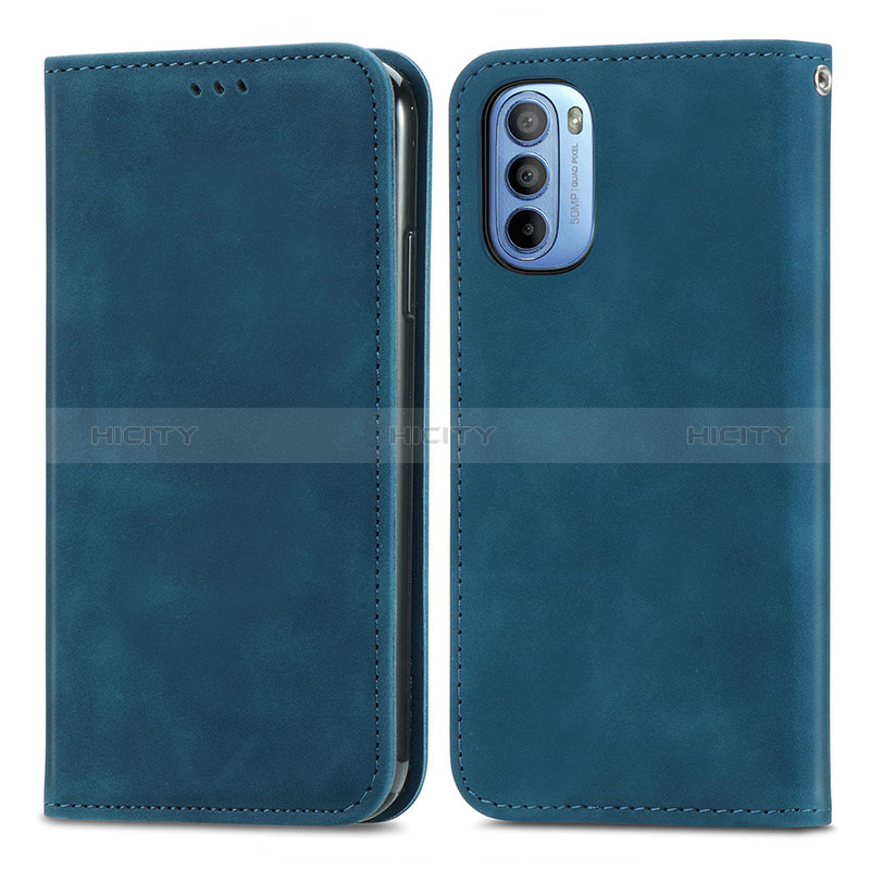 Funda de Cuero Cartera con Soporte Carcasa S08D para Motorola Moto G31