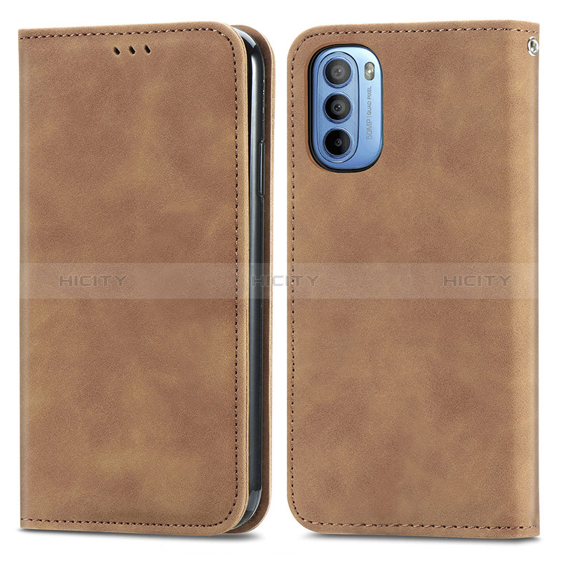 Funda de Cuero Cartera con Soporte Carcasa S08D para Motorola Moto G31