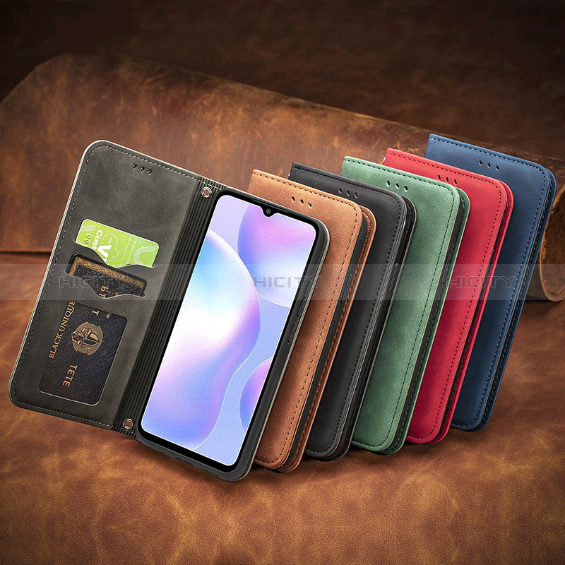 Funda de Cuero Cartera con Soporte Carcasa S08D para Xiaomi Redmi 9AT