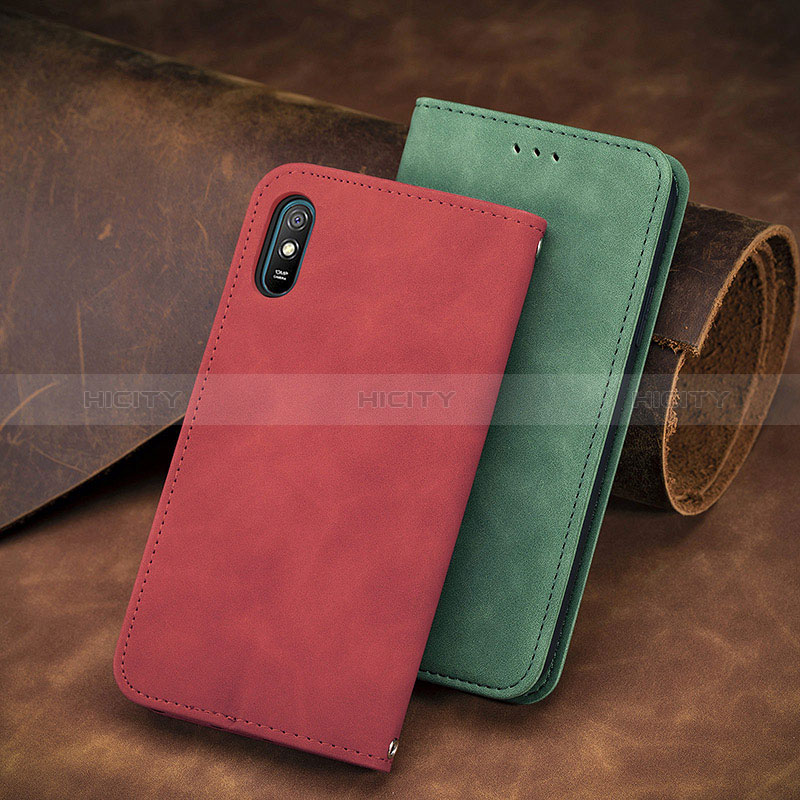 Funda de Cuero Cartera con Soporte Carcasa S08D para Xiaomi Redmi 9AT