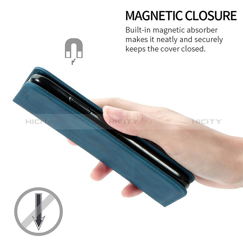 Funda de Cuero Cartera con Soporte Carcasa S08D para Xiaomi Redmi Note 9T 5G