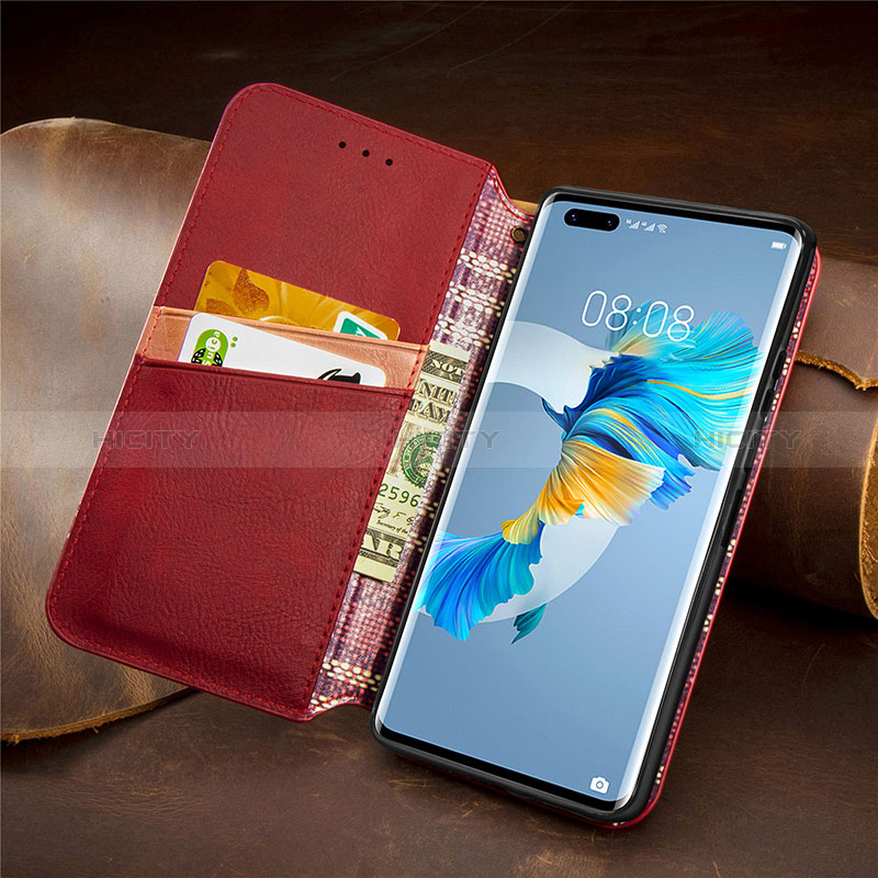 Funda de Cuero Cartera con Soporte Carcasa S09D para Huawei Mate 40 Pro