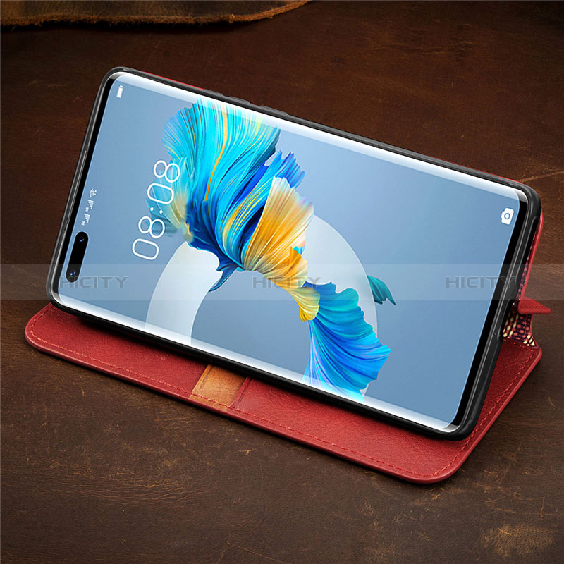 Funda de Cuero Cartera con Soporte Carcasa S09D para Huawei Mate 40 Pro