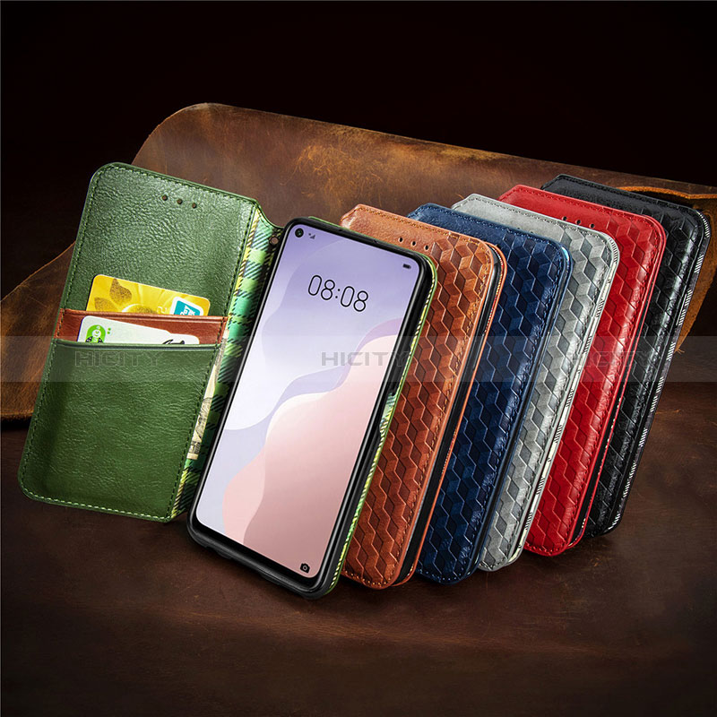 Funda de Cuero Cartera con Soporte Carcasa S09D para Huawei Nova 7 SE 5G