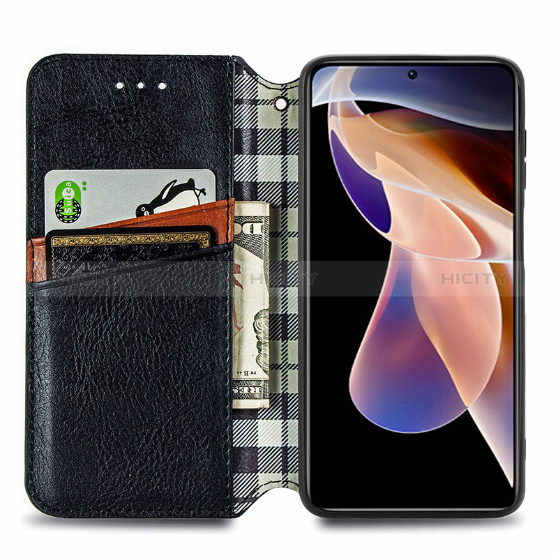 Funda de Cuero Cartera con Soporte Carcasa S09D para Xiaomi Poco X4 NFC