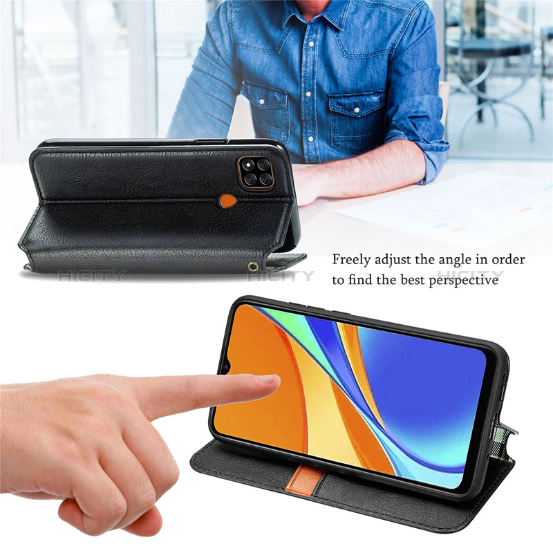 Funda de Cuero Cartera con Soporte Carcasa S09D para Xiaomi Redmi 10A 4G