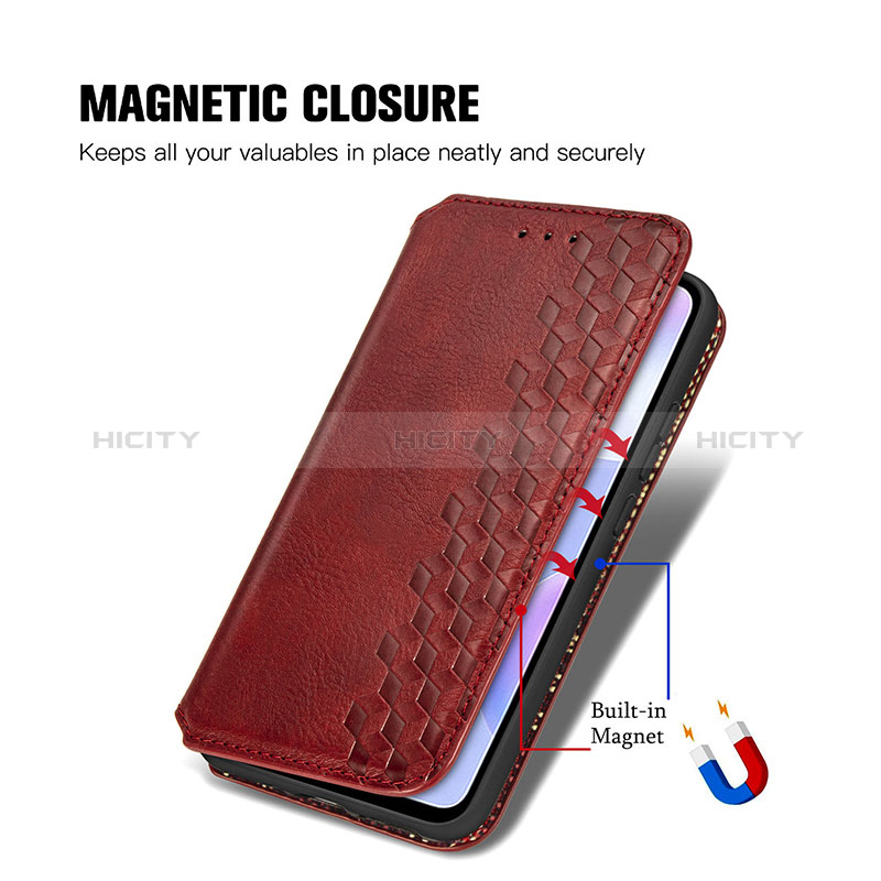 Funda de Cuero Cartera con Soporte Carcasa S09D para Xiaomi Redmi 9AT