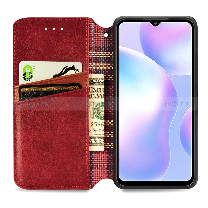 Funda de Cuero Cartera con Soporte Carcasa S09D para Xiaomi Redmi 9AT