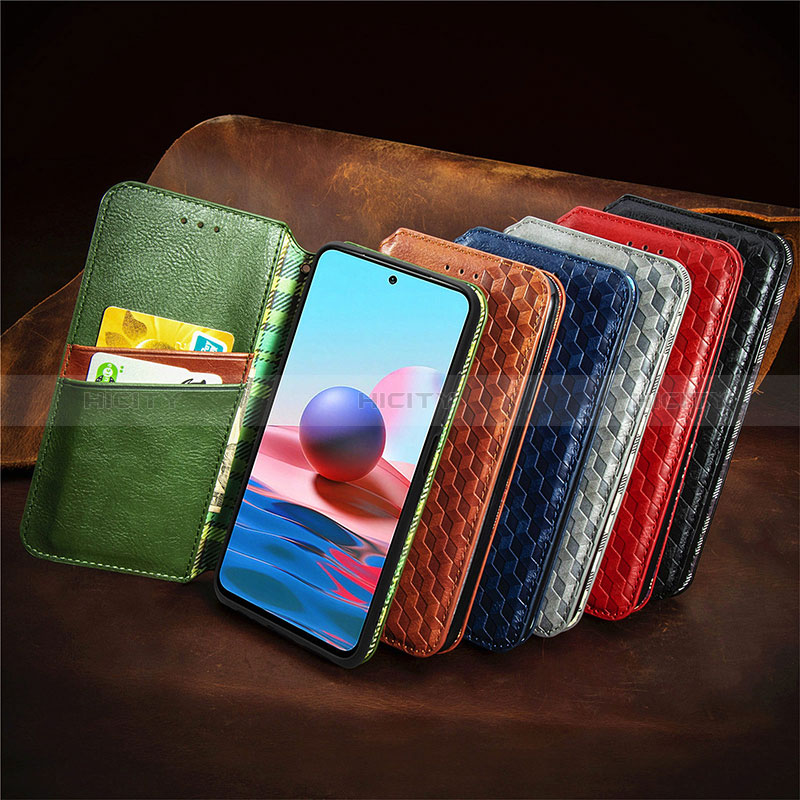 Funda de Cuero Cartera con Soporte Carcasa S09D para Xiaomi Redmi Note 10S 4G