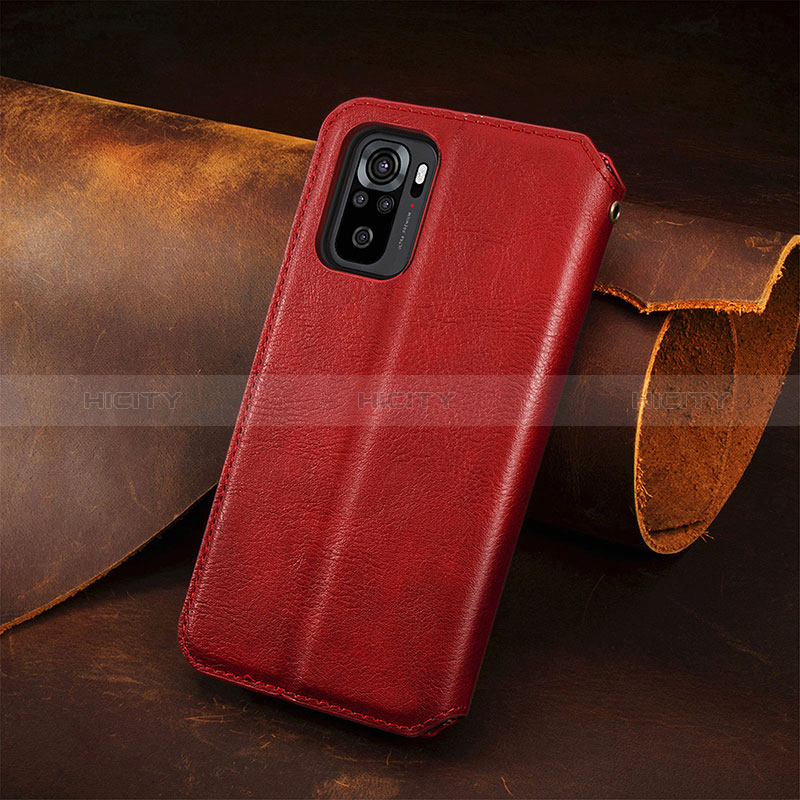 Funda de Cuero Cartera con Soporte Carcasa S09D para Xiaomi Redmi Note 10S 4G