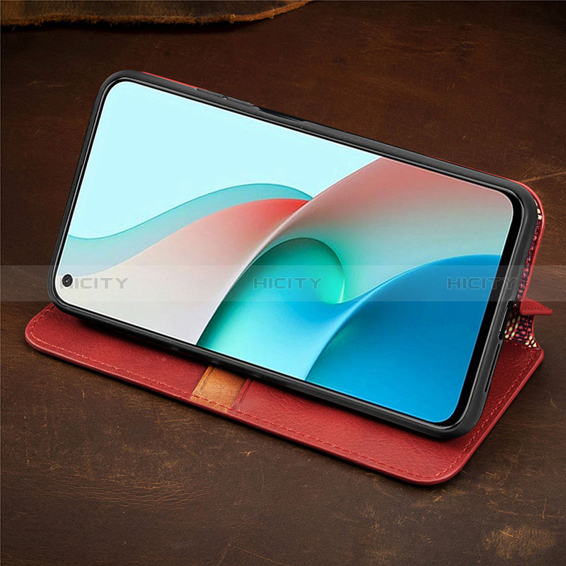 Funda de Cuero Cartera con Soporte Carcasa S09D para Xiaomi Redmi Note 9T 5G