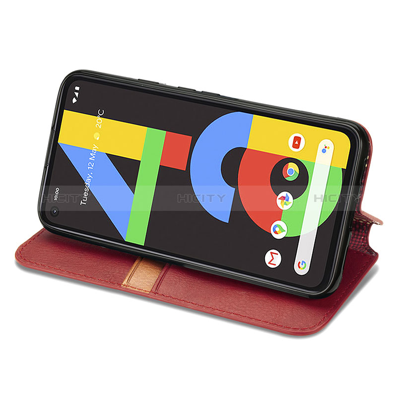 Funda de Cuero Cartera con Soporte Carcasa S10D para Google Pixel 4a