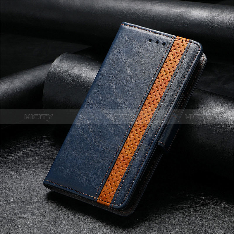 Funda de Cuero Cartera con Soporte Carcasa S10D para Xiaomi Poco X3 NFC Azul