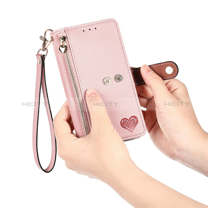 Funda de Cuero Cartera con Soporte Carcasa S16D para Samsung Galaxy S22 Ultra 5G