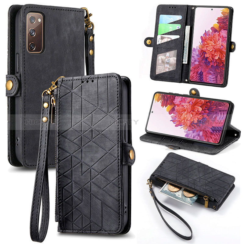 Funda de Cuero Cartera con Soporte Carcasa S17D para Samsung Galaxy S20 Lite 5G