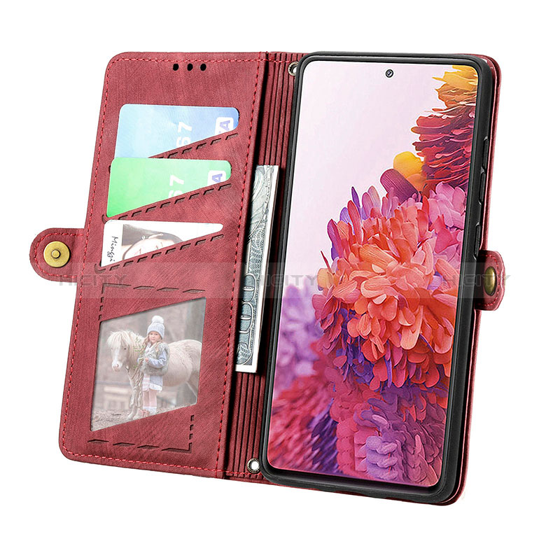 Funda de Cuero Cartera con Soporte Carcasa S18D para Samsung Galaxy S20 FE (2022) 5G