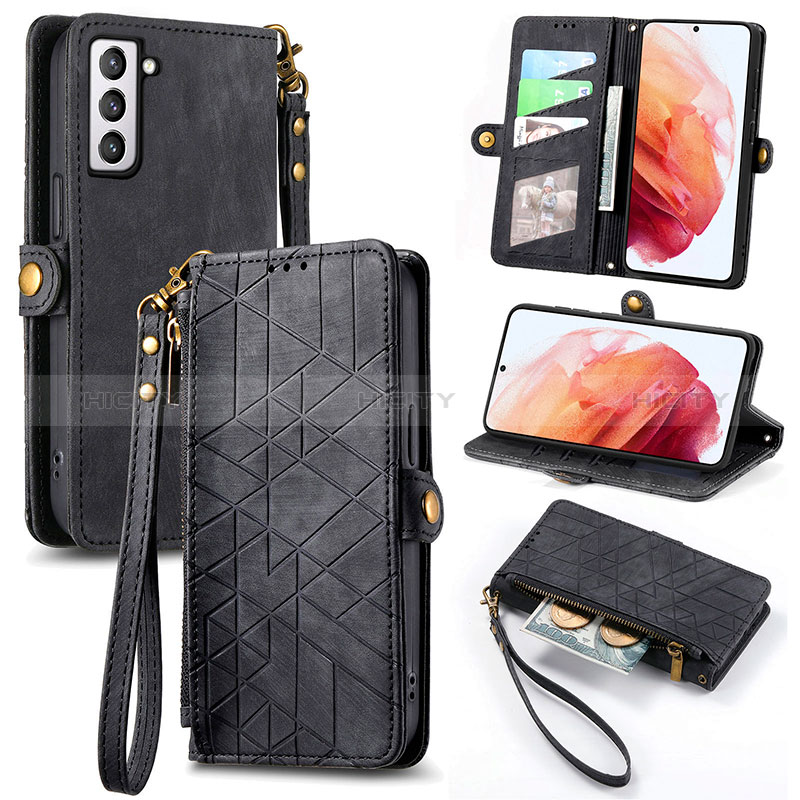 Funda de Cuero Cartera con Soporte Carcasa S18D para Samsung Galaxy S21 FE 5G