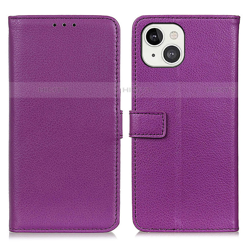 Funda de Cuero Cartera con Soporte Carcasa T01 para Apple iPhone 13