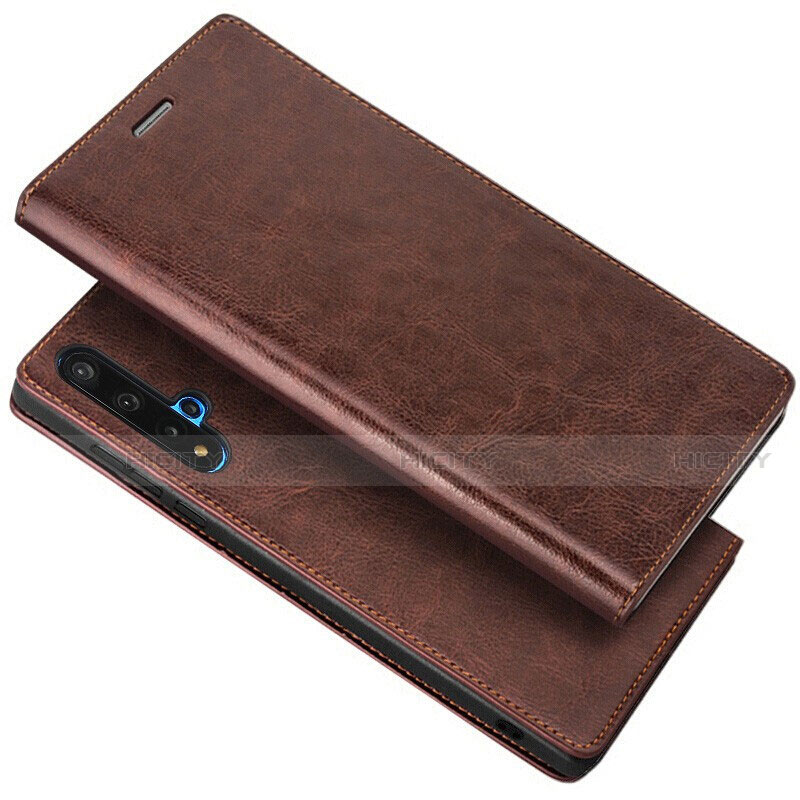 Funda de Cuero Cartera con Soporte Carcasa T01 para Huawei Honor 20