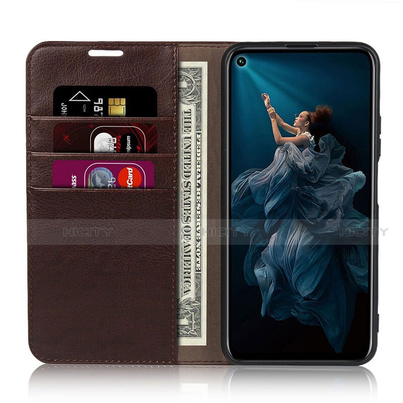 Funda de Cuero Cartera con Soporte Carcasa T01 para Huawei Honor 20