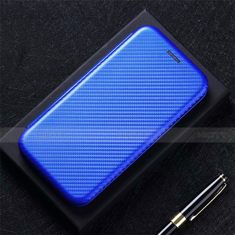 Funda de Cuero Cartera con Soporte Carcasa T01 para Huawei Mate 40 Pro+ Plus Azul