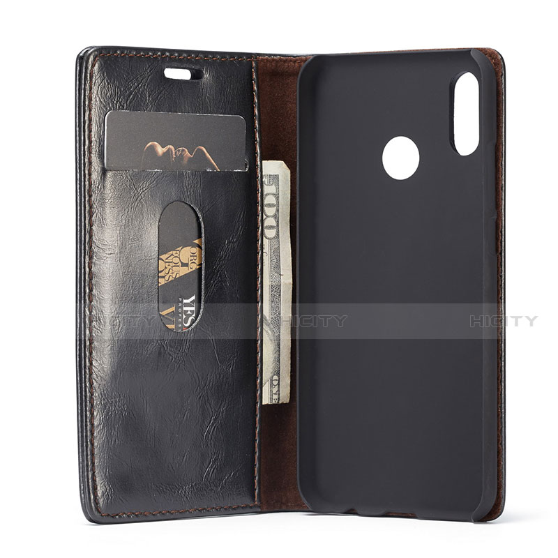 Funda de Cuero Cartera con Soporte Carcasa T01 para Huawei P20 Lite