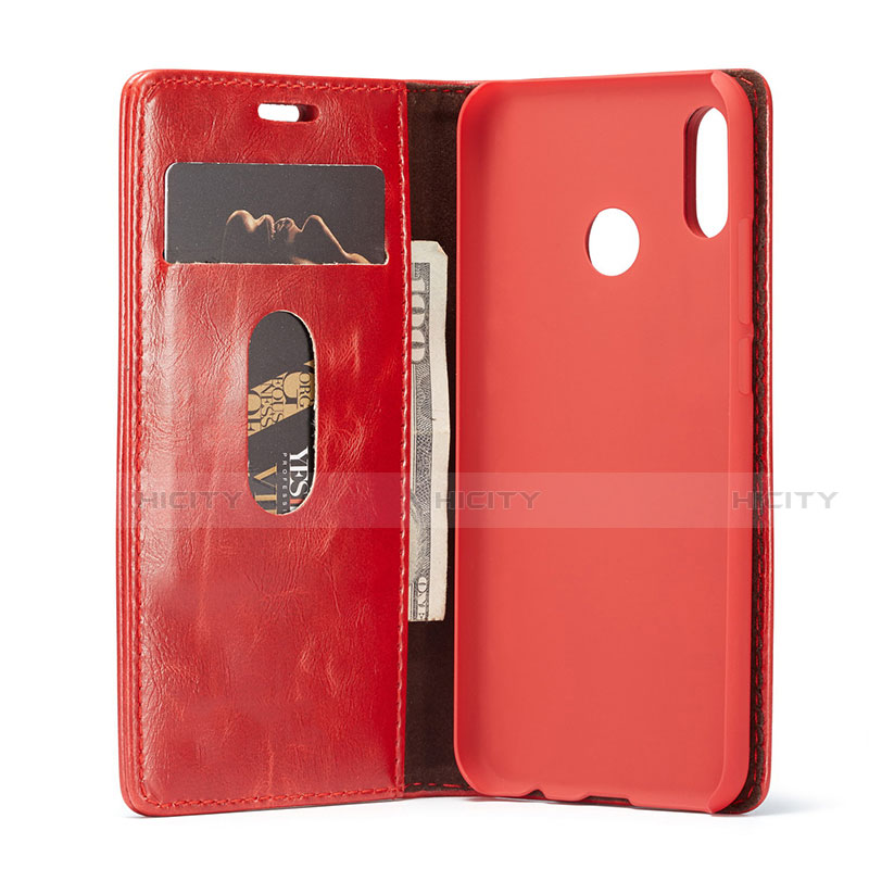 Funda de Cuero Cartera con Soporte Carcasa T01 para Huawei P20 Lite