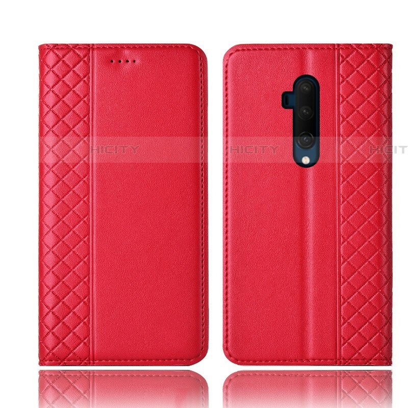 Funda de Cuero Cartera con Soporte Carcasa T01 para OnePlus 7T Pro