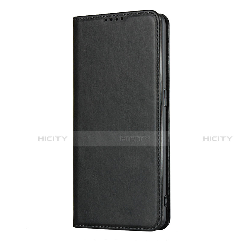 Funda de Cuero Cartera con Soporte Carcasa T01 para Oppo Find X2 Pro Negro