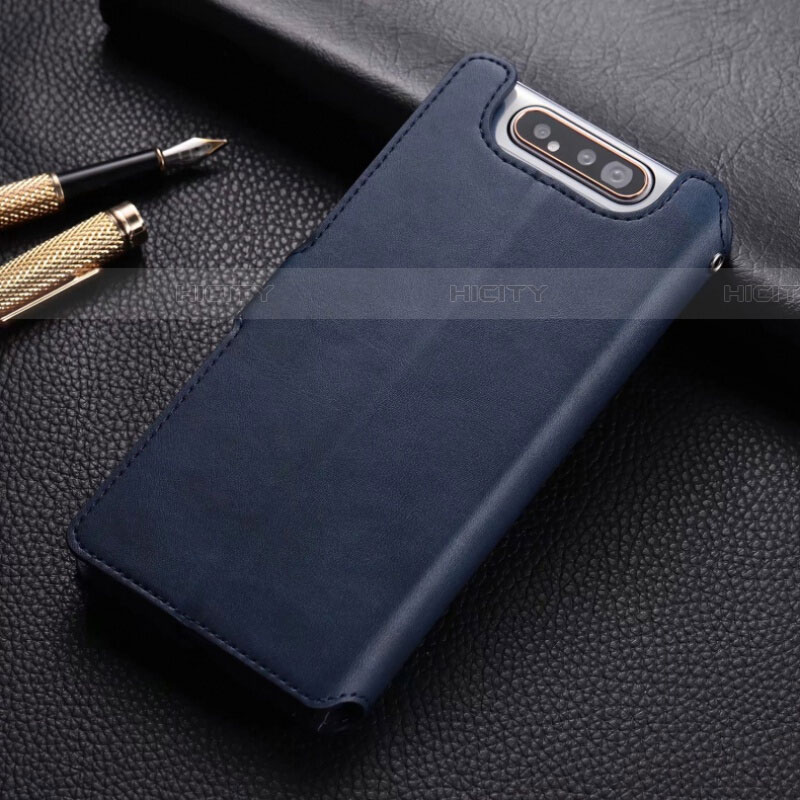 Funda de Cuero Cartera con Soporte Carcasa T01 para Samsung Galaxy A80