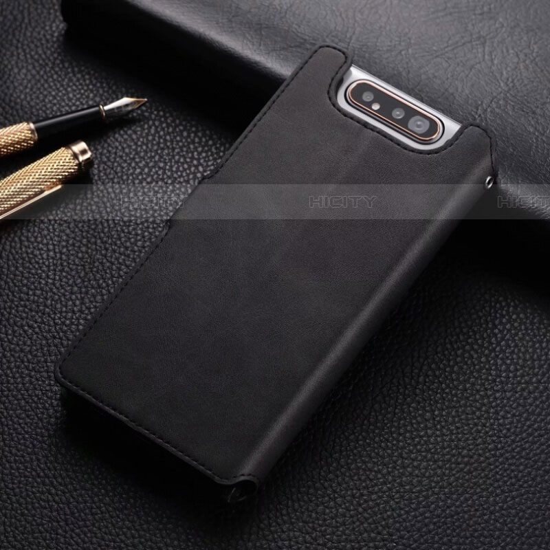 Funda de Cuero Cartera con Soporte Carcasa T01 para Samsung Galaxy A80