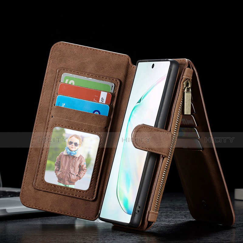Funda de Cuero Cartera con Soporte Carcasa T01 para Samsung Galaxy Note 10 Plus