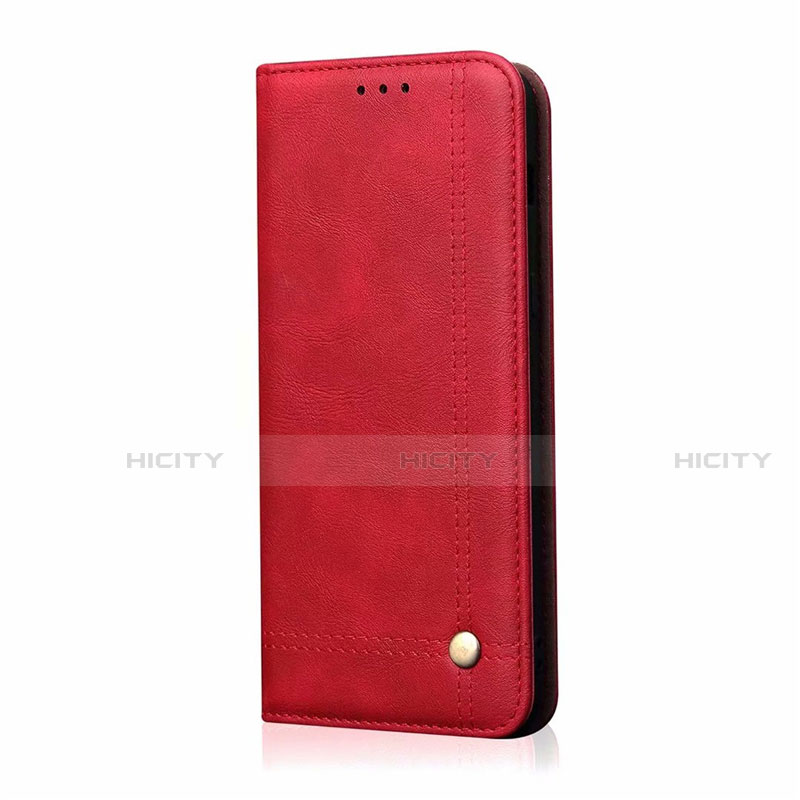 Funda de Cuero Cartera con Soporte Carcasa T01 para Xiaomi Mi 10 Rojo