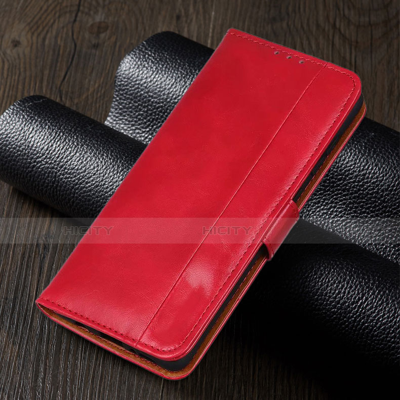Funda de Cuero Cartera con Soporte Carcasa T01 para Xiaomi Poco M2 Pro Rojo