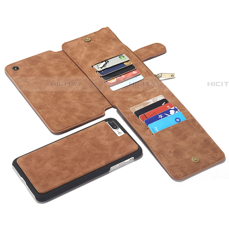 Funda de Cuero Cartera con Soporte Carcasa T02 para Apple iPhone 8 Plus