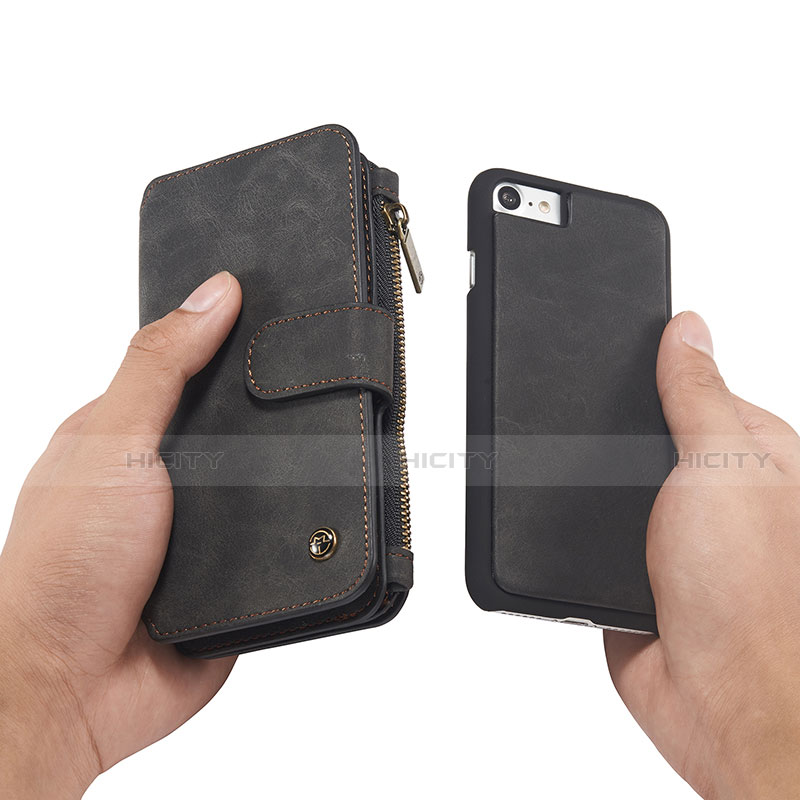 Funda de Cuero Cartera con Soporte Carcasa T02 para Apple iPhone SE (2020)