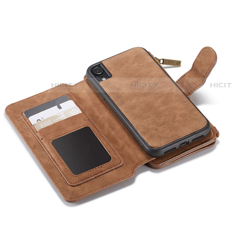 Funda de Cuero Cartera con Soporte Carcasa T02 para Apple iPhone XR