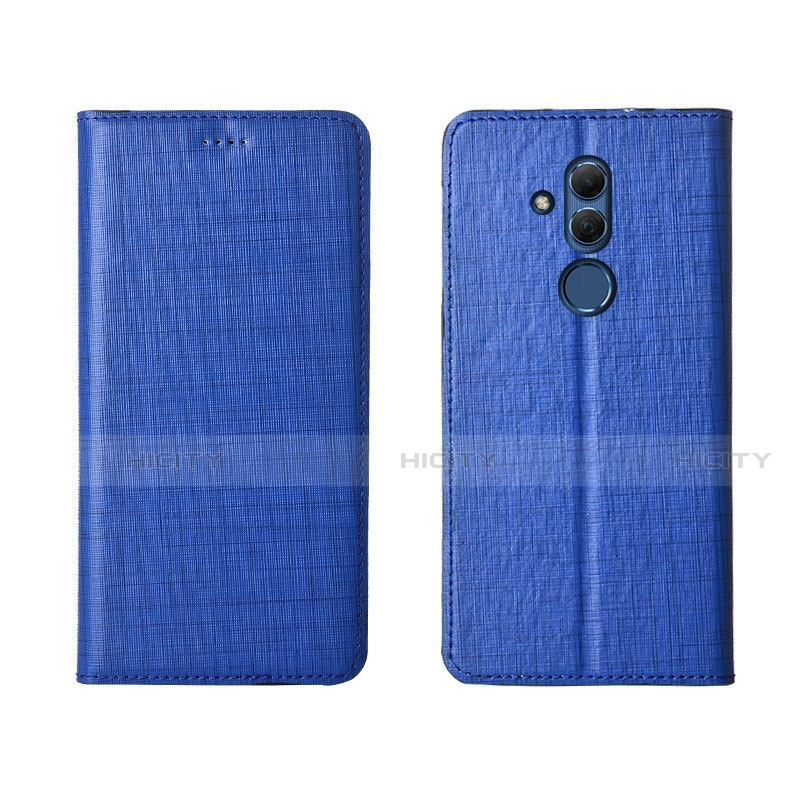 Funda de Cuero Cartera con Soporte Carcasa T02 para Huawei Mate 20 Lite Azul